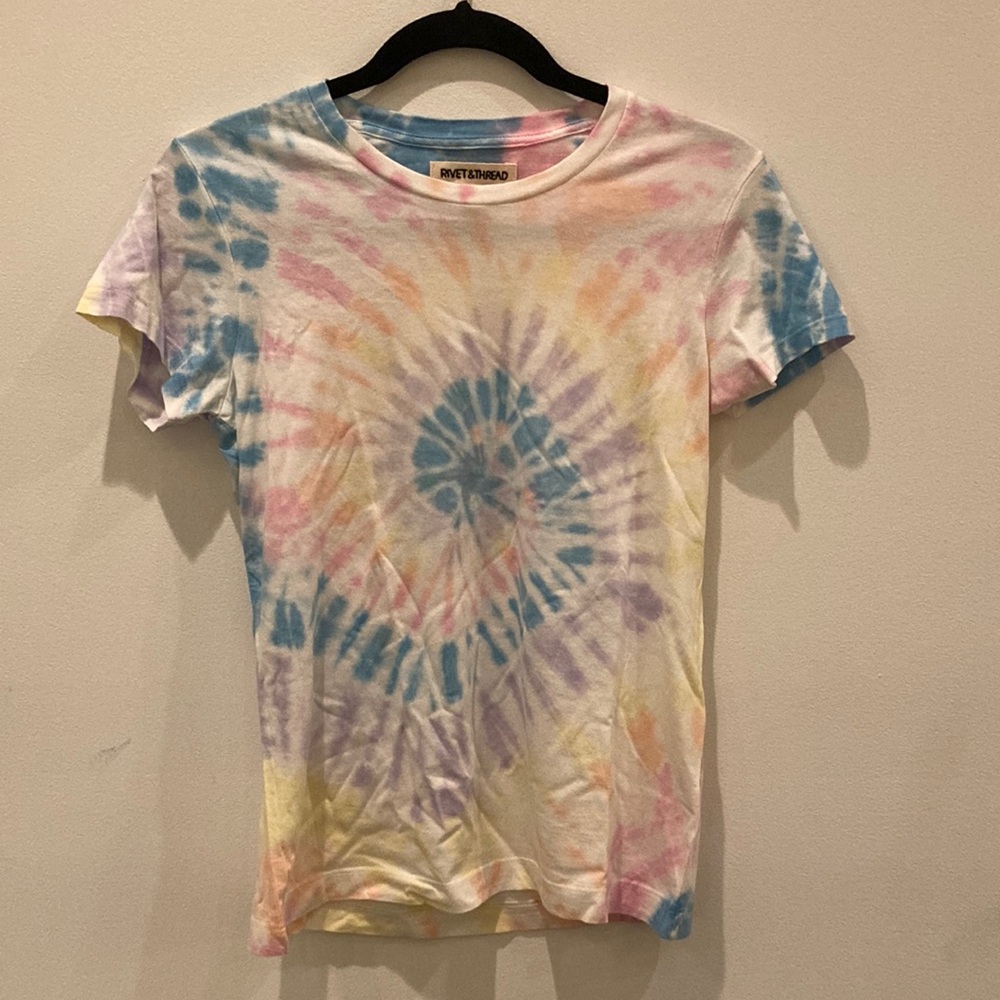 Madewell Rivet &Thread tie dye tshirt size XS